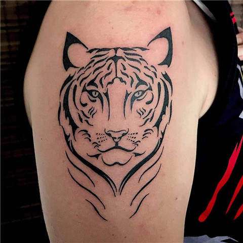 Tiger Tattoo, Tattoo Design, Back Tattoo, Tattoo Drawing,instant Download,  Chest Tattoo From Art Instantly - Etsy
